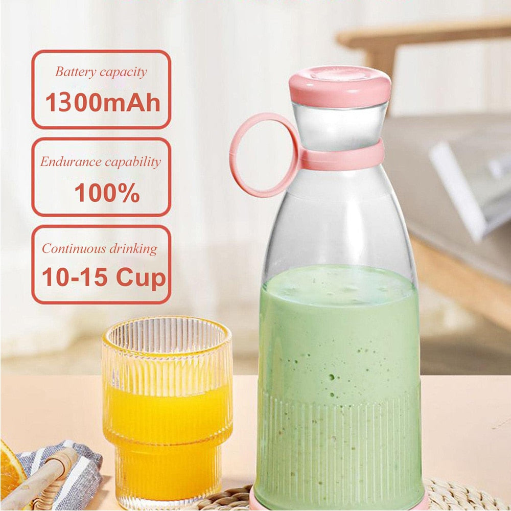 MINI MIXER LIQUIDIFICADOR SHAKEIRA 380ML-C/USB